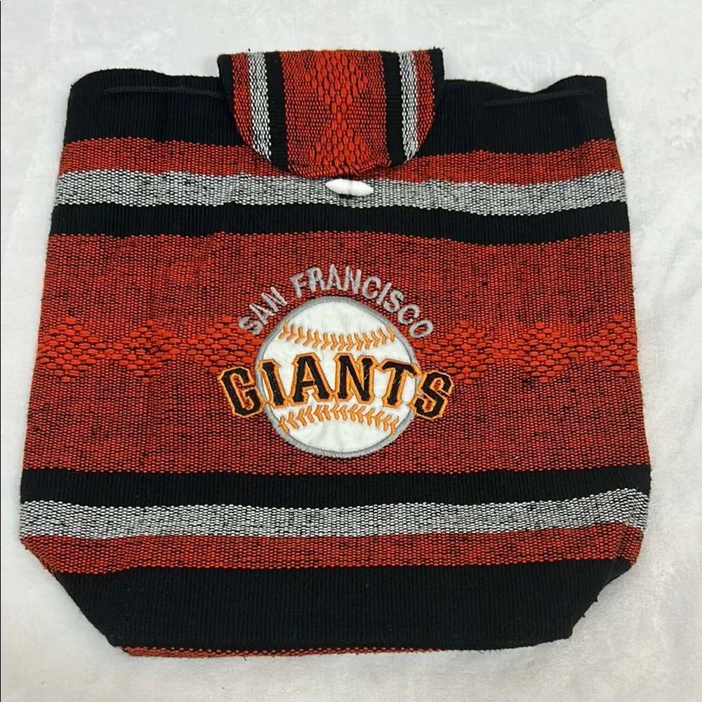 Red & Black Knit Backpack